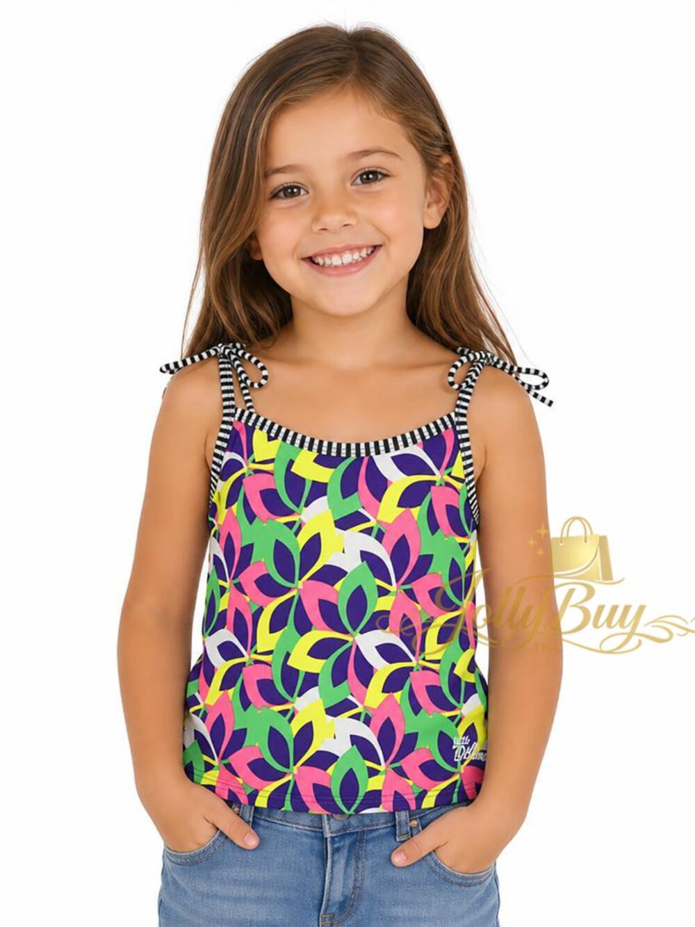Little Dolfins Girls Whimsy Bikini 2-Piece Swimsuit UPF 50+ Size 6X